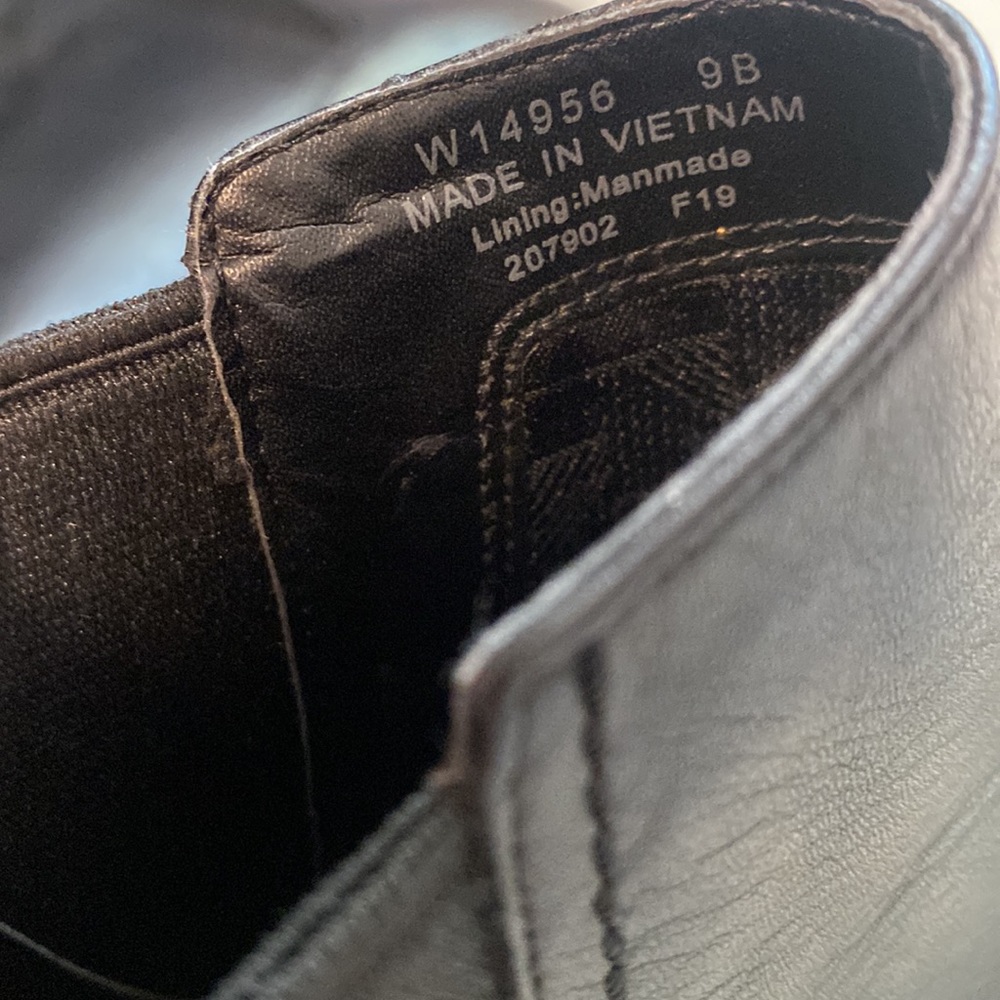 Cole Haan Marinne Black leather ankle boots 9 - Picture 8 of 9